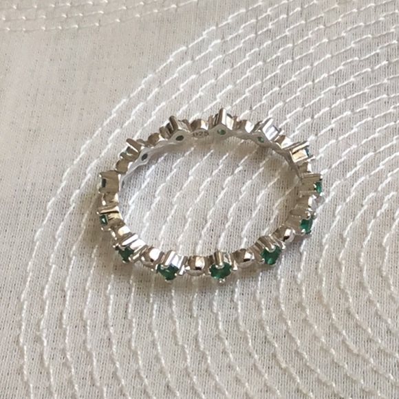 925 Sterling Silver Eternity CZ Ring - Picture 6 of 6